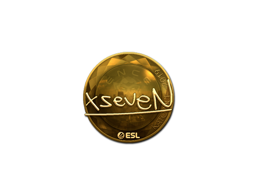 Pegatina | xseveN (dorada) | Katowice 2019