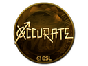 Sticker | xccurate (Gold) | Katowice 2019