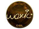 Sticker | woxic (Gold) | Katowice 2019
