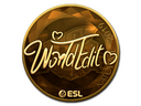 Sticker | WorldEdit (Gold) | Katowice 2019