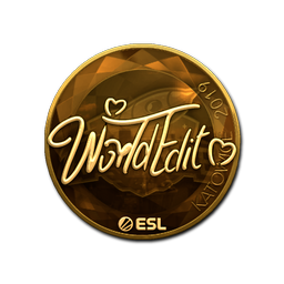 Sticker | WorldEdit (Gold) | Katowice 2019
