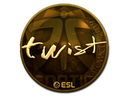 Sticker | twist (Gold) | Katowice 2019