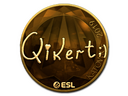 Sticker | qikert (Gold) | Katowice 2019