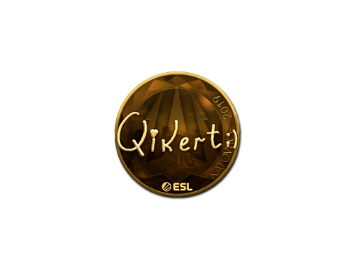 Наліпка | qikert (золота) | Катовіце 2019
