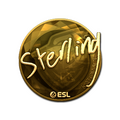 Sticker | sterling (Gold) | Katowice 2019