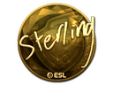 Sticker | sterling (Gold) | Katowice 2019