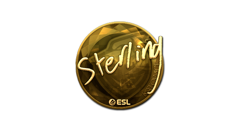 Sticker | sterling (Gold) | Katowice 2019