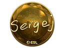 Sticker | sergej (Gold) | Katowice 2019