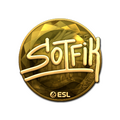Sticker | S0tF1k (Gold) | Katowice 2019