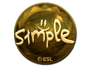 Sticker | s1mple (Gold) | Katowice 2019