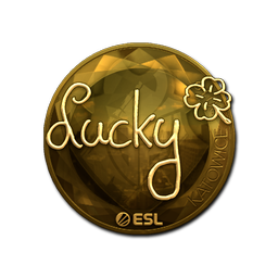 Sticker | Lucky (Gold) | Katowice 2019
