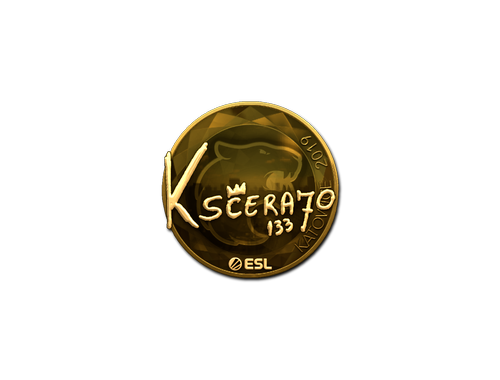 Наклейка | KSCERATO (золотая) | Катовице-2019