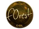Sticker | f0rest (Gold) | Katowice 2019