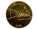 Sticker | dennis (Gold) | Katowice 2019