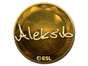 Sticker | Aleksib (Gold) | Katowice 2019