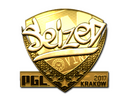 Sticker | seized (Gold) | Krakow 2017