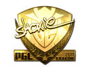 Sticker | shox (Gold) | Krakow 2017
