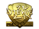 Sticker | Stewie2K (Gold) | Krakow 2017