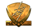 Sticker | Zeus (Gold) | Krakow 2017