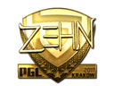 Sticker | zehN (Gold) | Krakow 2017