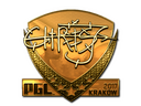 Sticker | chrisJ (Gold) | Krakow 2017