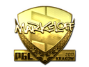 Sticker | markeloff (Gold) | Krakow 2017