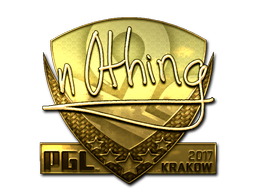 Sticker | n0thing (Gold) | Krakow 2017