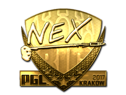 Sticker | nex (Gold) | Krakow 2017