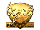 Sticker | byali (Gold) | Krakow 2017