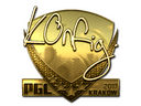 Sticker | k0nfig (Gold) | Krakow 2017