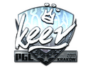 Sticker | keev (Foil) | Krakow 2017