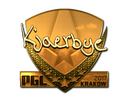 Sticker | Kjaerbye (Gold) | Krakow 2017