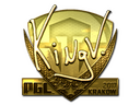 Sticker | kNgV- (Gold) | Krakow 2017
