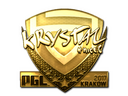 Sticker | kRYSTAL (Gold) | Krakow 2017