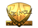 Sticker | KRIMZ (Gold) | Krakow 2017