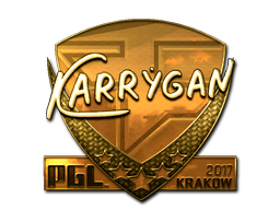 Sticker | karrigan (Gold) | Krakow 2017
