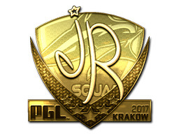 Sticker | jR (Gold) | Krakow 2017