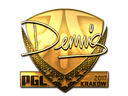 Sticker | dennis (Gold) | Krakow 2017
