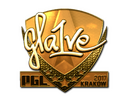 Sticker | gla1ve (Gold) | Krakow 2017