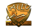 Sticker | allu (Gold) | Krakow 2017