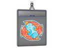Sticker Slab | Twin Koi