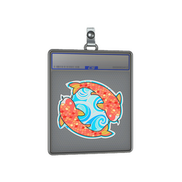 Sticker Slab | Twin Koi