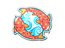 Sticker | Twin Koi
