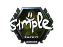 Sticker | s1mple (Foil) | London 2018
