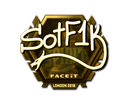 Sticker | S0tF1k (Gold) | London 2018