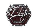 Sticker | somebody | London 2018