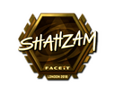 Sticker | ShahZaM (Gold) | London 2018
