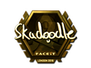 Sticker | Skadoodle (Gold) | London 2018