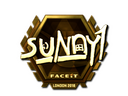 Sticker | suNny (Gold) | London 2018