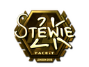Sticker | Stewie2K (Gold) | London 2018